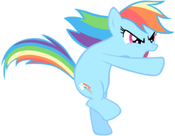 Size: 5000x3874 | Tagged: safe, artist:somepony, rainbow dash, earth pony, pony, g4, my little pony: friendship is magic, the return of harmony, earth pony rainbow dash, female, mare, race swap, simple background, solo, transparent background, vector