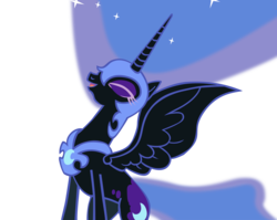 Size: 4000x3180 | Tagged: safe, artist:somepony, nightmare moon, g4, simple background, transparent background, vector