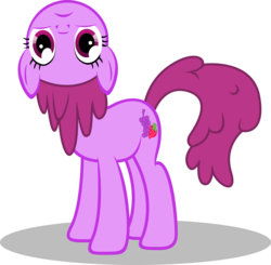 Size: 3243x3172 | Tagged: safe, artist:up1ter, berry punch, berryshine, earth pony, pony, g4, simple background, solo, transparent background, upside down face, vector, wat