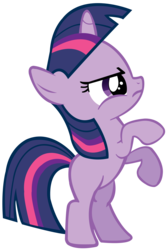 Size: 1422x2112 | Tagged: safe, artist:purplefairy456, twilight sparkle, g4, female, filly, filly twilight sparkle, rearing, simple background, transparent background, vector, young, younger