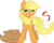 Size: 7000x5664 | Tagged: safe, artist:godoffury, applejack, earth pony, pony, g4, absurd resolution, female, loose hair, mare, serious face, simple background, solo, transparent background, vector, windswept mane