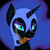 Size: 3000x3000 | Tagged: safe, artist:lourita-shine, nightmare moon, alicorn, pony, g4, cigar, female, smoking, solo