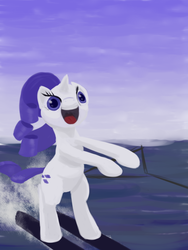 Size: 600x800 | Tagged: safe, artist:drakmire, rarity, pony, g4, faic, featureless crotch, solo, water skiing
