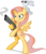 Size: 709x818 | Tagged: safe, artist:kitchiki, angel bunny, fluttershy, pegasus, pony, rabbit, g4, animal, bipedal, female, gun, mare, shotgun, simple background, sunglasses, transparent background