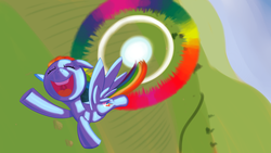 Size: 1920x1080 | Tagged: safe, artist:drakmire, rainbow dash, g4, solo, sonic rainboom