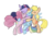 Size: 2560x1702 | Tagged: safe, artist:mhann, artist:skutchi, applejack, pinkie pie, rainbow dash, twilight sparkle, earth pony, pegasus, pony, unicorn, ask twilight sparkle, g4, colored, epic meal time, female, group hug, hug, mare, smiling