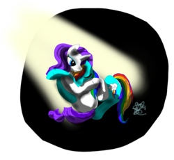 Size: 3842x3538 | Tagged: safe, artist:vegemiteguzzler, rainbow dash, rarity, g4, cuddling, female, lesbian, ship:raridash, shipping, sleeping