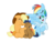 Size: 1600x1200 | Tagged: safe, artist:littletiger488, applejack, rainbow dash, oc, oc:circuit, oc:eden, g4, colt, family, female, foal, lesbian, licking, male, nuzzling, offspring, parent:applejack, parent:rainbow dash, parent:soarin', parents:soarindash, parents:soarinjack, ship:appledash, shipping, sperm donation