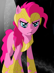Size: 1944x2592 | Tagged: dead source, safe, artist:abductionfromabove, pinkie pie, g4, armor, solo