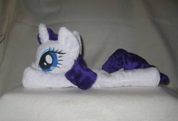 Size: 600x407 | Tagged: safe, artist:sailorminimuffin, rarity, pony, g4, beanie (plushie), irl, photo, plushie, solo