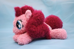 Size: 3888x2592 | Tagged: safe, artist:theharley, pinkie pie, earth pony, pony, g4, amigurumi, crochet, irl, photo, plushie, solo