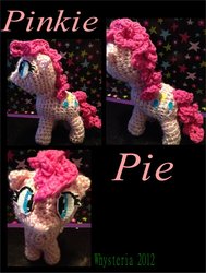 Size: 988x1309 | Tagged: safe, artist:whysteria, pinkie pie, earth pony, pony, g4, amigurumi, crochet, irl, photo, plushie, solo