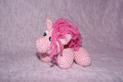 Size: 3872x2592 | Tagged: safe, artist:ldysaturn, pinkie pie, earth pony, pony, g4, amigurumi, crochet, irl, photo, plushie, solo