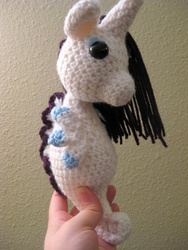 Size: 2448x3264 | Tagged: safe, artist:acrylicsheep, rarity, sea pony, g4, amigurumi, crochet, irl, photo, plushie, solo