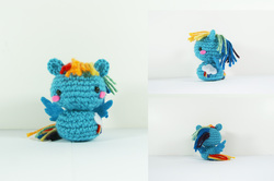 Size: 3008x2000 | Tagged: safe, artist:milliemouse579, rainbow dash, pony, g4, amigurumi, crochet, irl, photo, plushie, solo