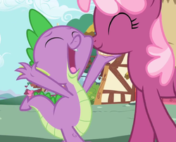 Size: 889x719 | Tagged: safe, screencap, cheerilee, spike, g4, secret of my excess, out of context