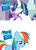 Size: 500x688 | Tagged: safe, edit, edited screencap, screencap, rainbow dash, shining armor, twilight sparkle, pegasus, pony, unicorn, g4, female, hasbro, hug, mare, pun, sad