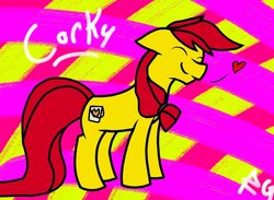 Size: 900x660 | Tagged: safe, artist:rain-gauze, oc, oc only, earth pony, pony, heart