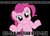 Size: 625x447 | Tagged: safe, pinkie pie, g4, black background, image macro, implied lyra, pronunciation, shrug, shrugpony, simple background