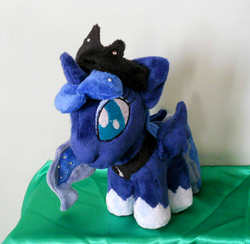Size: 786x768 | Tagged: safe, artist:the-shadow-kitty, princess luna, pony, g4, female, filly, irl, photo, plushie, solo, woona, younger