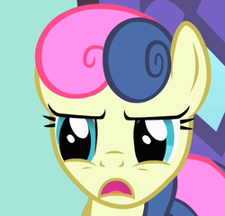 Size: 465x447 | Tagged: safe, bon bon, sweetie drops, g4, bon bon is not amused, reaction image