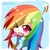 Size: 1024x1024 | Tagged: safe, artist:komo, rainbow dash, human, g4, female, humanized, pixiv, solo