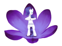 Size: 1600x1200 | Tagged: safe, artist:drakmire, rarity, pony, unicorn, g4, bipedal, eyes closed, female, mare, meditation, simple background, solo, transparent background