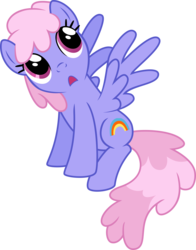 Size: 5000x6365 | Tagged: safe, artist:silvervectors, rainbowshine, pegasus, pony, g4, absurd resolution, background pony, female, looking up, mare, simple background, sitting, solo, transparent background, vector