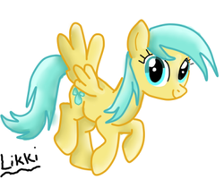 Size: 383x321 | Tagged: safe, artist:ilikki, sunshower raindrops, pony, g4, female, solo