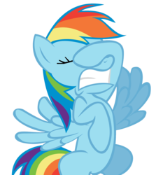 Size: 1372x1536 | Tagged: safe, artist:kestrelelk, rainbow dash, g4, facehoof, simple background, transparent background, vector