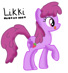 Size: 292x311 | Tagged: safe, artist:ilikki, berry punch, berryshine, earth pony, pony, g4, female, signature, simple background, solo, white background