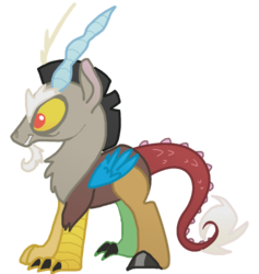 Size: 661x698 | Tagged: safe, artist:vanderlyle, discord, pony, g4, male, ponified, simple background, solo, transparent background