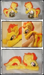 Size: 616x1057 | Tagged: safe, artist:sailorminimuffin, spitfire, pony, g4, beanie (plushie), irl, photo, plushie, solo