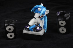 Size: 4752x3168 | Tagged: safe, artist:emmyzbunny, dj pon-3, vinyl scratch, pony, g4, customized toy, irl, photo, solo, toy, turntable