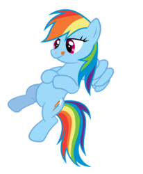 Size: 812x986 | Tagged: safe, artist:proenix, rainbow dash, pony, g4, mmmystery on the friendship express, .svg available, female, simple background, solo, svg, tongue out, transparent background, vector