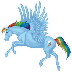 Size: 667x669 | Tagged: safe, artist:noodle-monster, rainbow dash, pegasus, g4, realistic, simple background, solo, transparent background