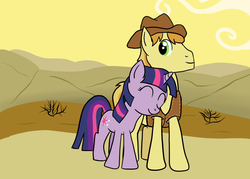 Size: 900x646 | Tagged: safe, artist:somepony, braeburn, twilight sparkle, g4, female, male, ship:twiburn, shipping, straight