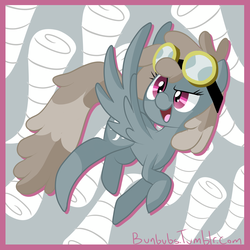 Size: 3000x3000 | Tagged: safe, artist:nommienom, dust devil, pegasus, pony, g4, female, goggles, mare, solo, tornado