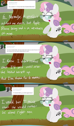 Size: 1280x2181 | Tagged: safe, artist:dtcx97, sweetie belle, ask post-crusade, post-crusade, g4, ask, glasses, tumblr