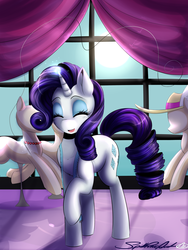 Size: 1600x2133 | Tagged: safe, artist:spittfireart, rarity, pony, g4, carousel boutique, female, mannequin, solo