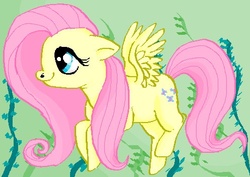 Size: 496x351 | Tagged: safe, artist:wicked-moose, fluttershy, pegasus, pony, g4, female, mare, ms paint, solo