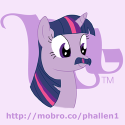 Size: 864x864 | Tagged: safe, artist:phallen1, twilight sparkle, g4, moustache, movember