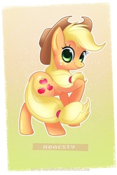 Size: 537x806 | Tagged: safe, artist:sonicelectronic, applejack, earth pony, pony, g4, female, solo
