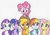 Size: 900x629 | Tagged: safe, artist:thebatwoman616, applejack, fluttershy, pinkie pie, rainbow dash, rarity, twilight sparkle, g4, mane six