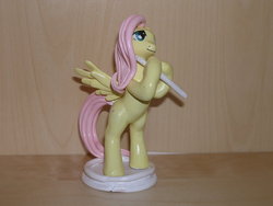 Size: 900x675 | Tagged: safe, artist:xapy, fluttershy, g4, commission, irl, photo, sculpture, statue