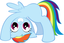 Size: 11328x7580 | Tagged: safe, artist:madhuvati, rainbow dash, g4, absurd resolution, filly, simple background, solo, transparent background, vector, young