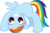 Size: 11328x7580 | Tagged: safe, artist:madhuvati, rainbow dash, g4, absurd resolution, filly, silly filly, simple background, solo, transparent background, vector, young