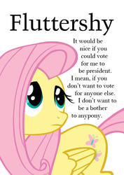 Size: 595x842 | Tagged: safe, fluttershy, equestria daily, g4, presidential elections 2012