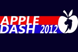 Size: 600x400 | Tagged: safe, artist:doctorxfizzle, election, female, lesbian, presidential elections 2012, ship:appledash, shipping