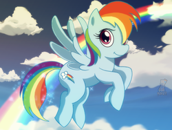 Size: 1194x900 | Tagged: safe, artist:theoriginalmistajonz, rainbow dash, pony, g4, female, solo